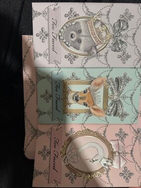 Too Faced Pastel Animal Crown Eyeshadow Trio - Pink, Mint, Blush